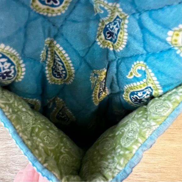 Vintage VERA BRADLEY Bermuda Blue 2005 Baby Bag Green Paisley Changing Pad Y2K - Picture 7 of 17